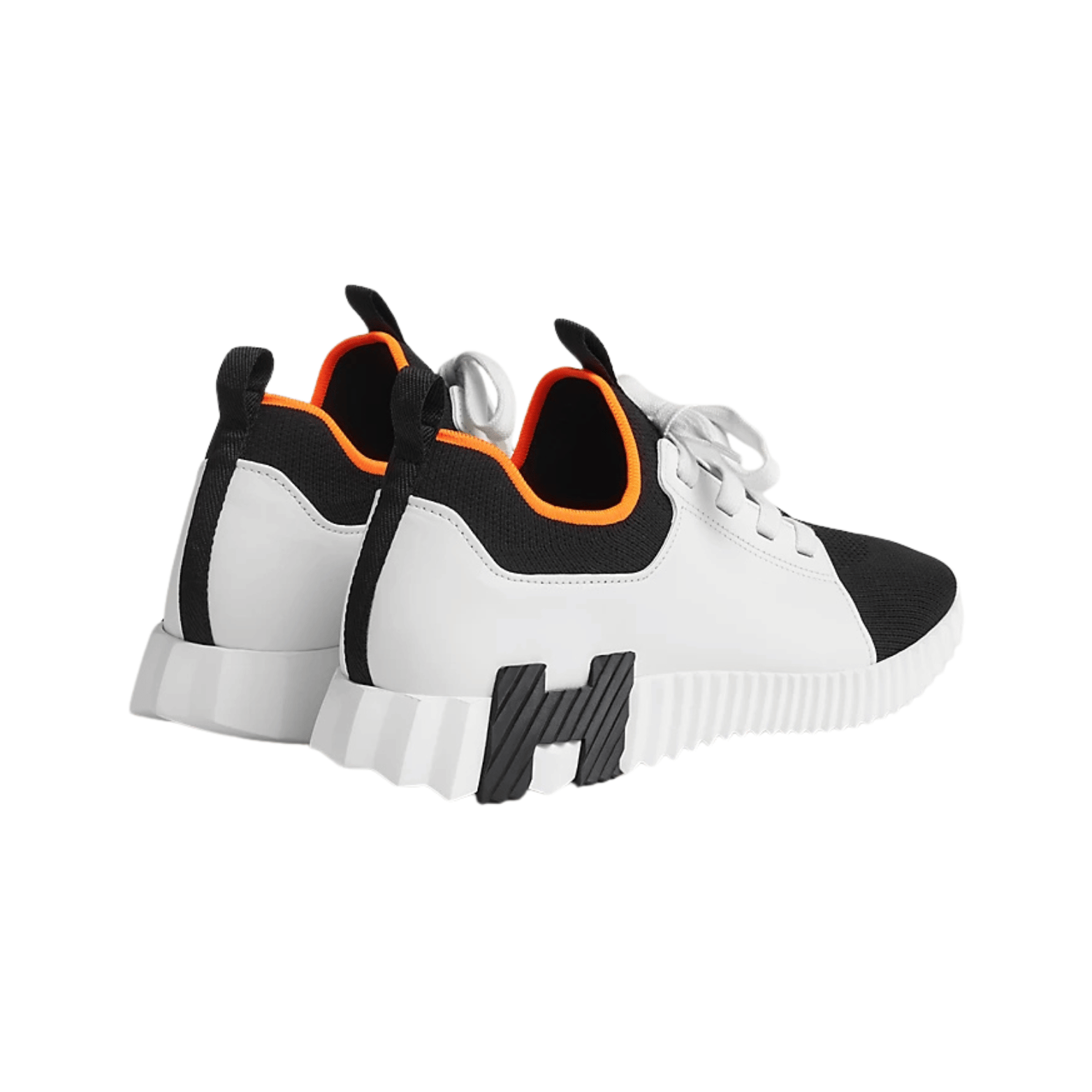 Hermés Depart | White with Black/Orange