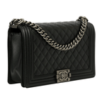 Chanel | Boy Bag In Black Caviar Leather