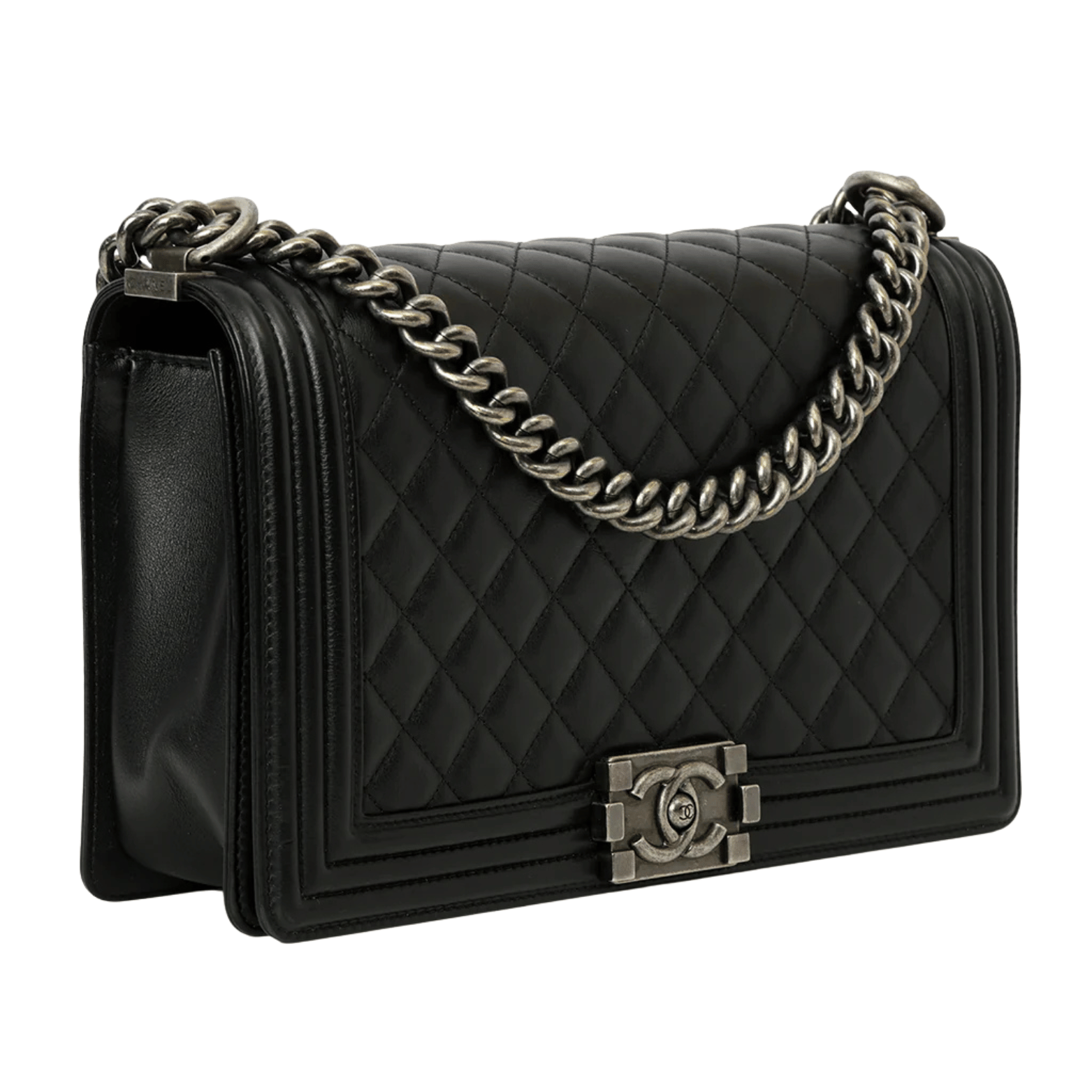 Chanel | Boy Bag In Black Caviar Leather