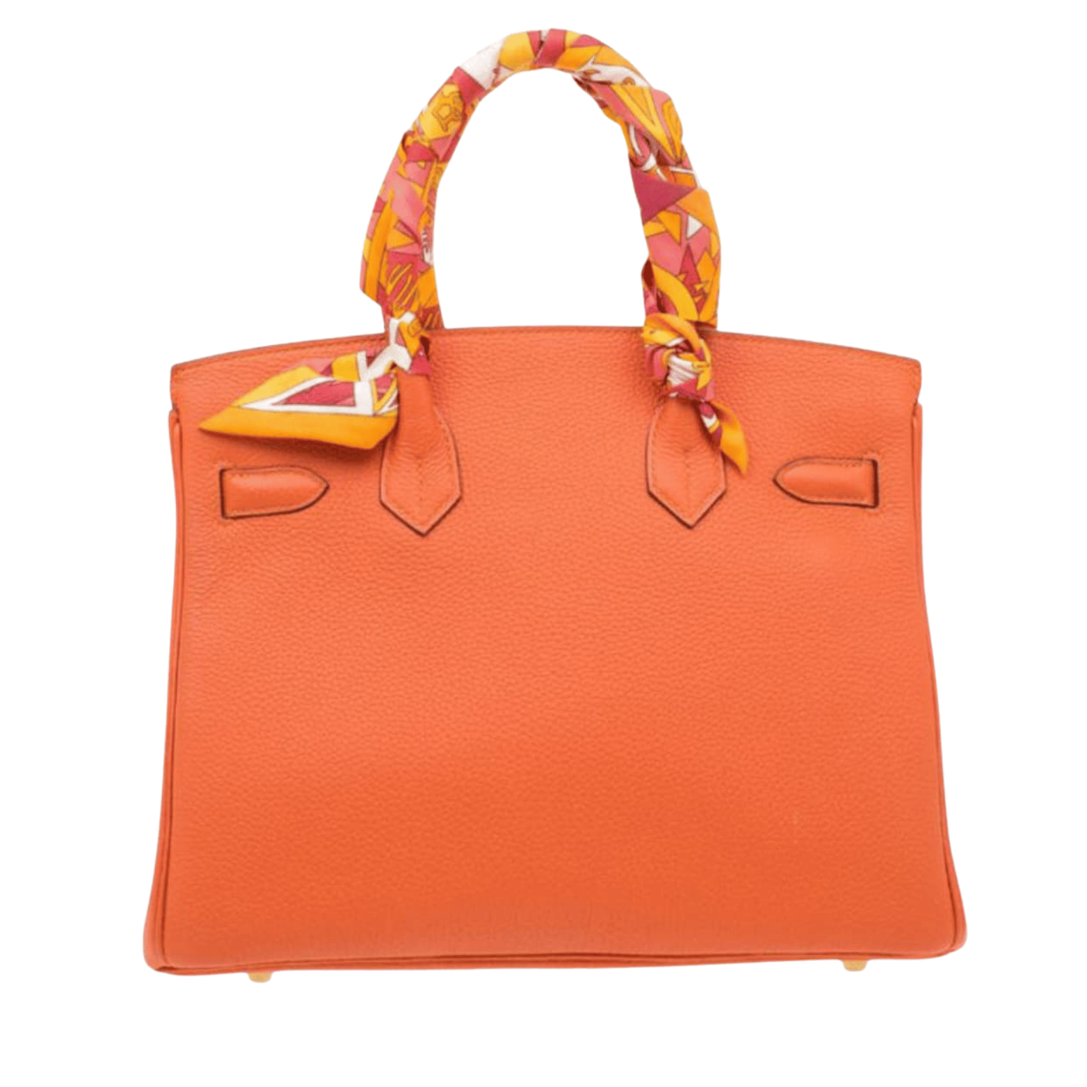Hermès | Birkin 30 Handbag Likely In Togo Leather And A Vibrant Orange Color