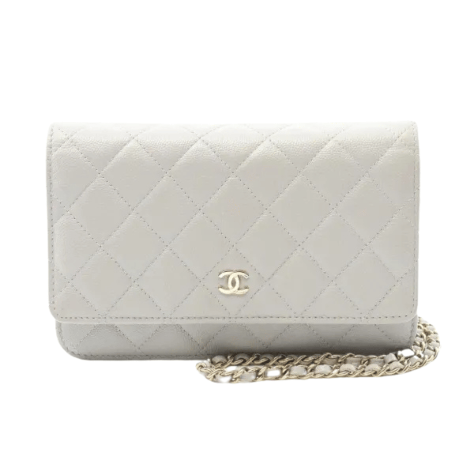 Chanel | Wallet On Chain (woc) Bag In Grey Caviar Leather