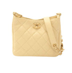Chanel | Small Matelasse Hobo Bag In Light Yellow Lambskin