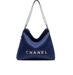 Chanel | Hobo Bag In A Pleated Leather Material With A Silver