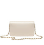 Chanel | Classic Flap Bag In Quilted White Lambskin Leather.