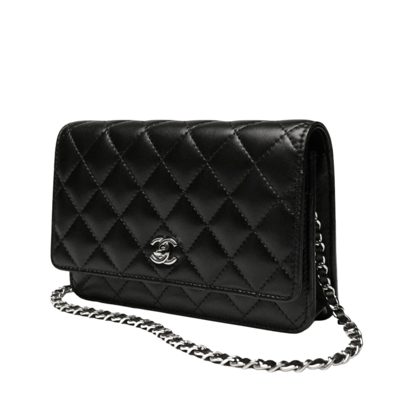 Chanel | Classic Wallet On Chain (woc) In Black Leather