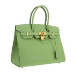 Hermès | Birkin 30 Bag In Vert Criquet Epsom Leather With Gold Hardware