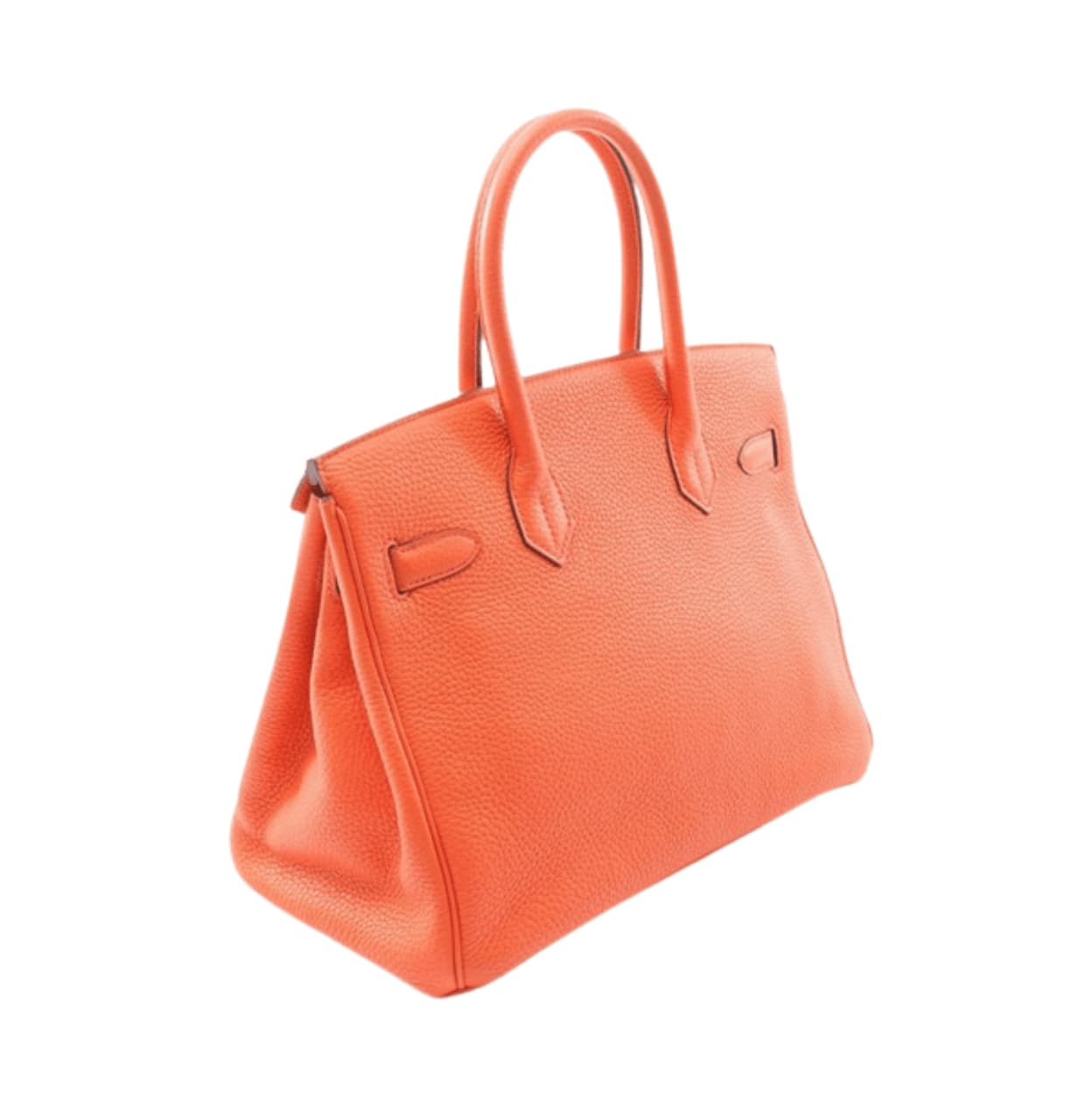Hermes | Poppy Clemence Leather Birkin 30 Bag Orange