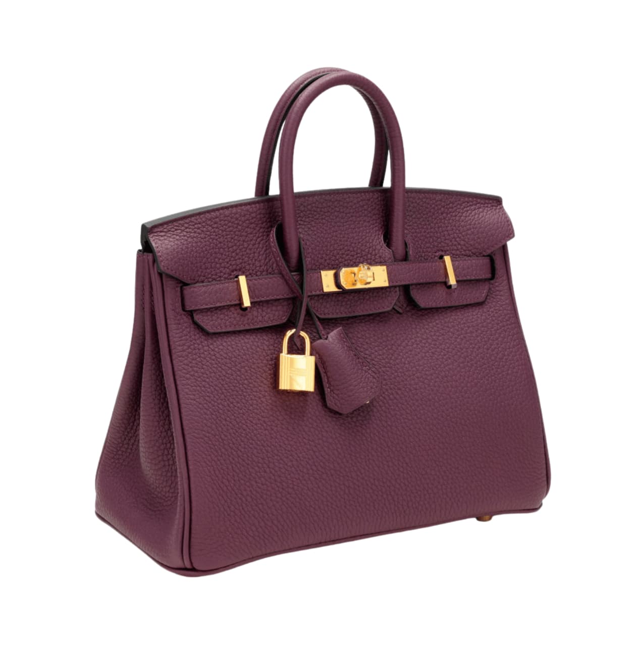 Hermès | Birkin Bag In A Bordeaux Or Violet Togo Leather With Gold Hardware