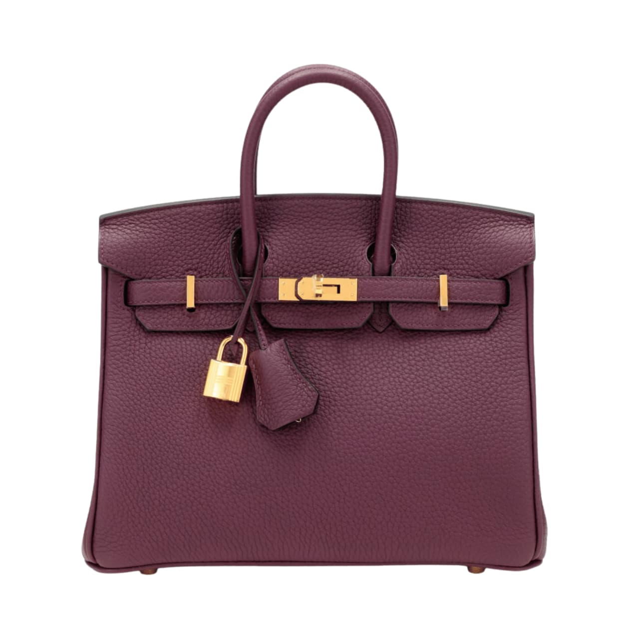 Hermès | Birkin Bag In A Bordeaux Or Violet Togo Leather With Gold Hardware