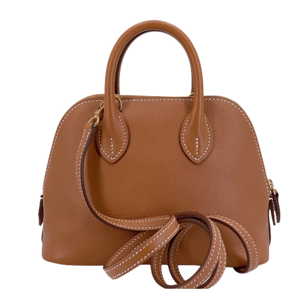 Hermès | Bolide 1923 Mini Bag In Gold Evercolor Leather With Palladium Hardware