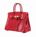 Hermès | Birkin Bag Made From Crocodile Skin Red