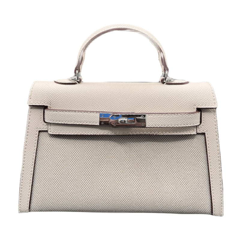Hermès | Mini Kelly Ii Bag Crafted From Epsom Leather With Canvas Sides