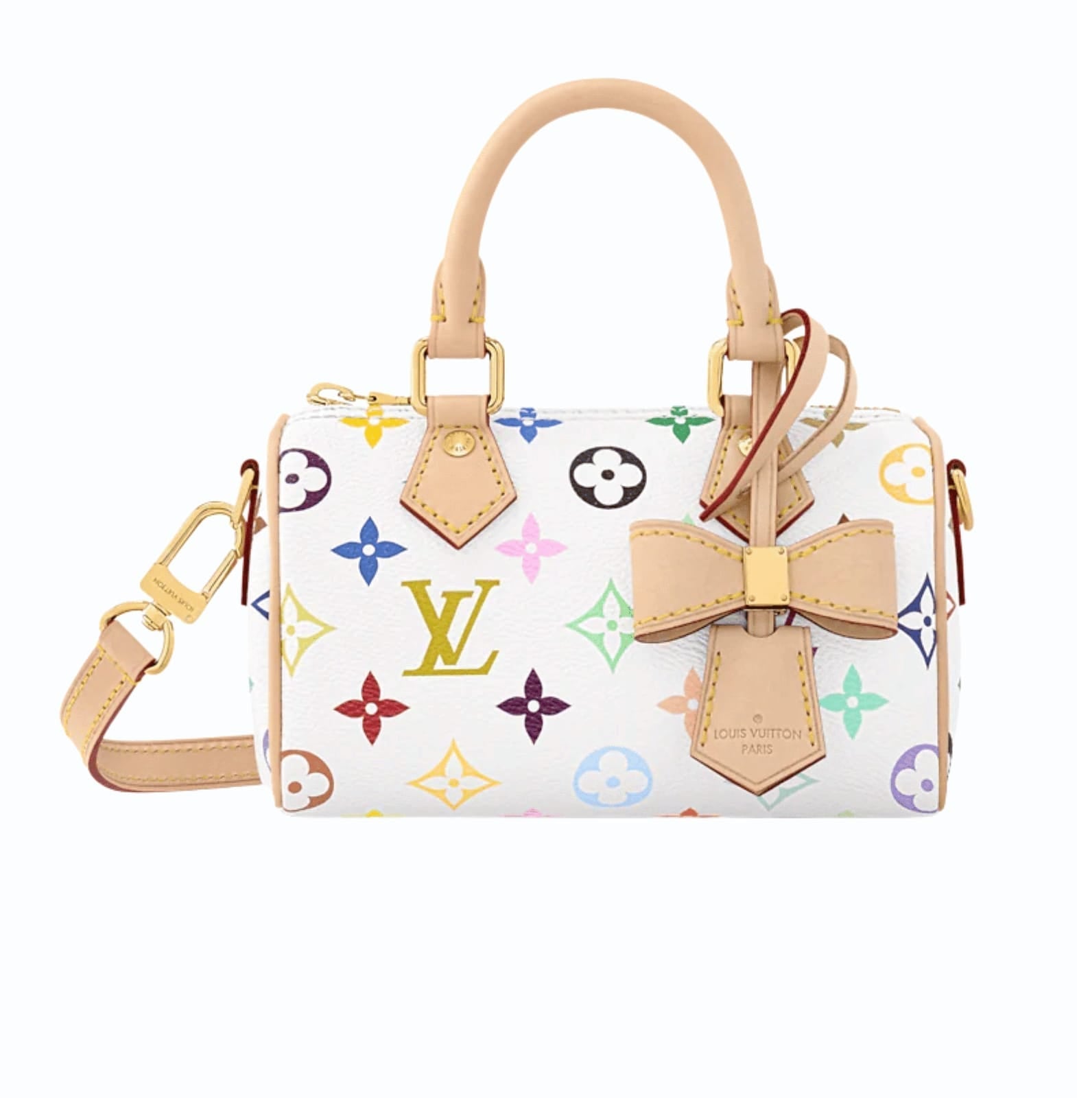 Louis Vuitton | X Takashi Murakami Nano Speedy In The Multicolor White Canvas