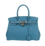 Hermès | Birkin 30 Bag In Blue Togo Leather With Palladium Hardware