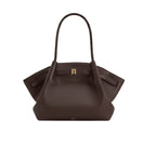 Jw Pei | Hana Tote Bag In Faux Suede And A Dark Brown Color