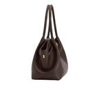 Jw Pei | Hana Tote Bag In Faux Suede And A Dark Brown Color