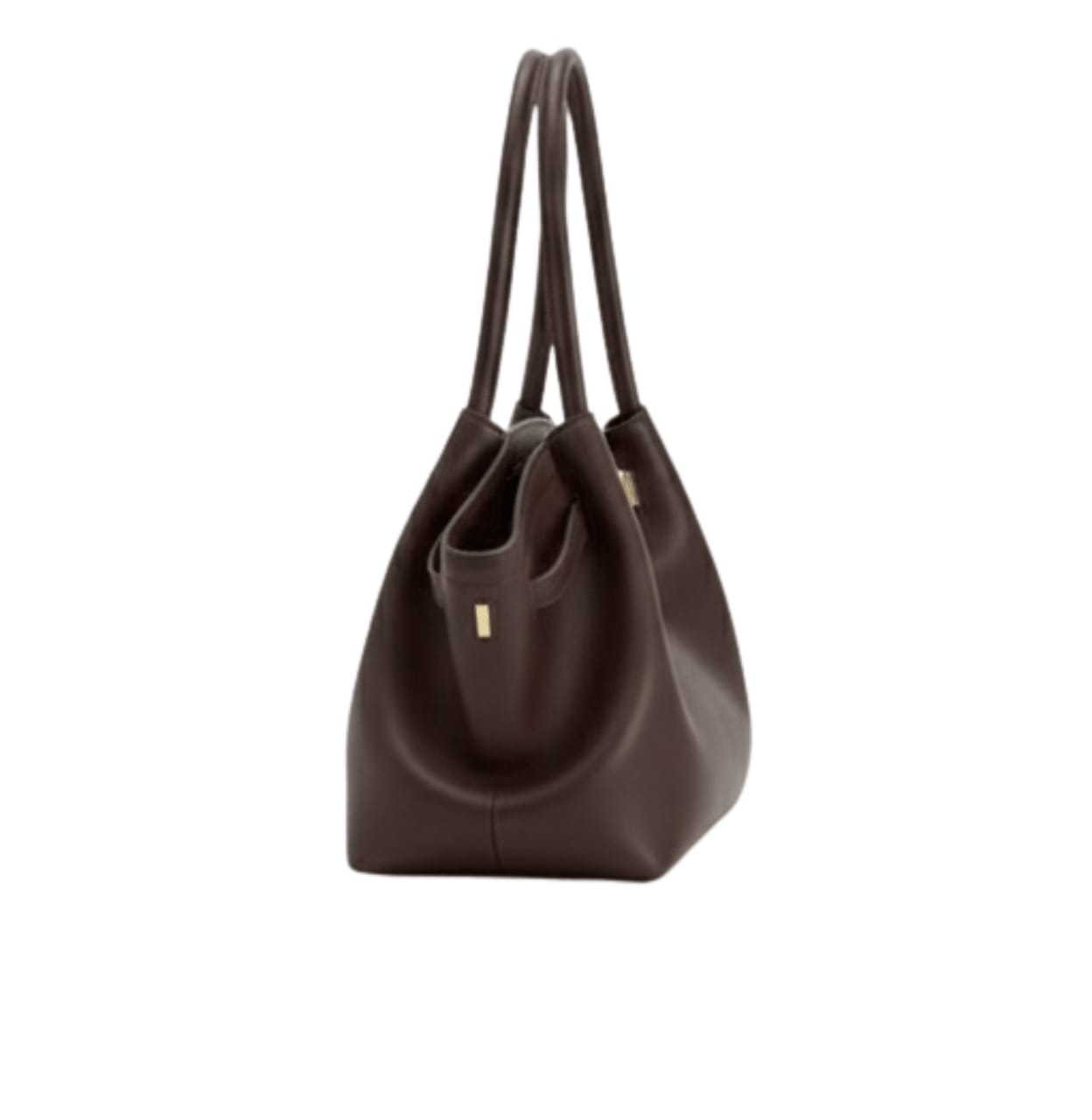 Jw Pei | Hana Tote Bag In Faux Suede And A Dark Brown Color