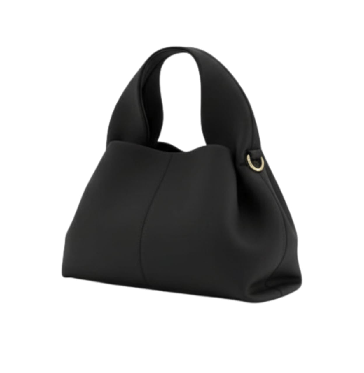 Polène | Numéro Dix Bag In Smooth Black Leather
