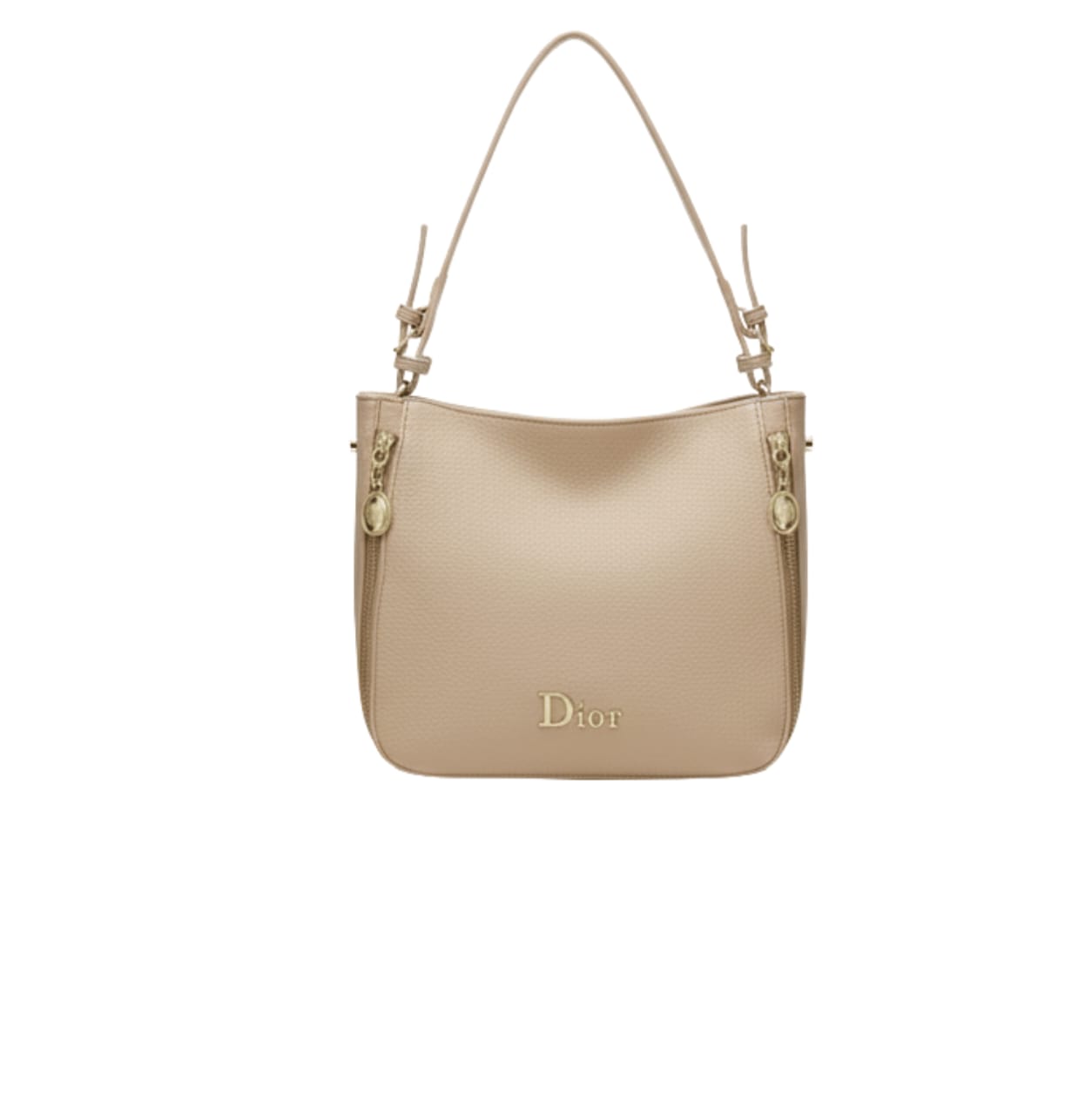 Dior | D-journey Bag In A Beige Or Light Gold-tone Grained Calfskin