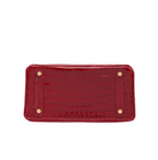 Hermès | Birkin 30 Handbag Made From Shiny Niloticus Crocodile Leather In The Deep Red Color