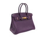 Hermès | Birkin Handbag In A Purple Color Known As Cassis.