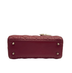 Dior | My Abcdior Bag In Burgundy Or Red Cannage Lambskin.