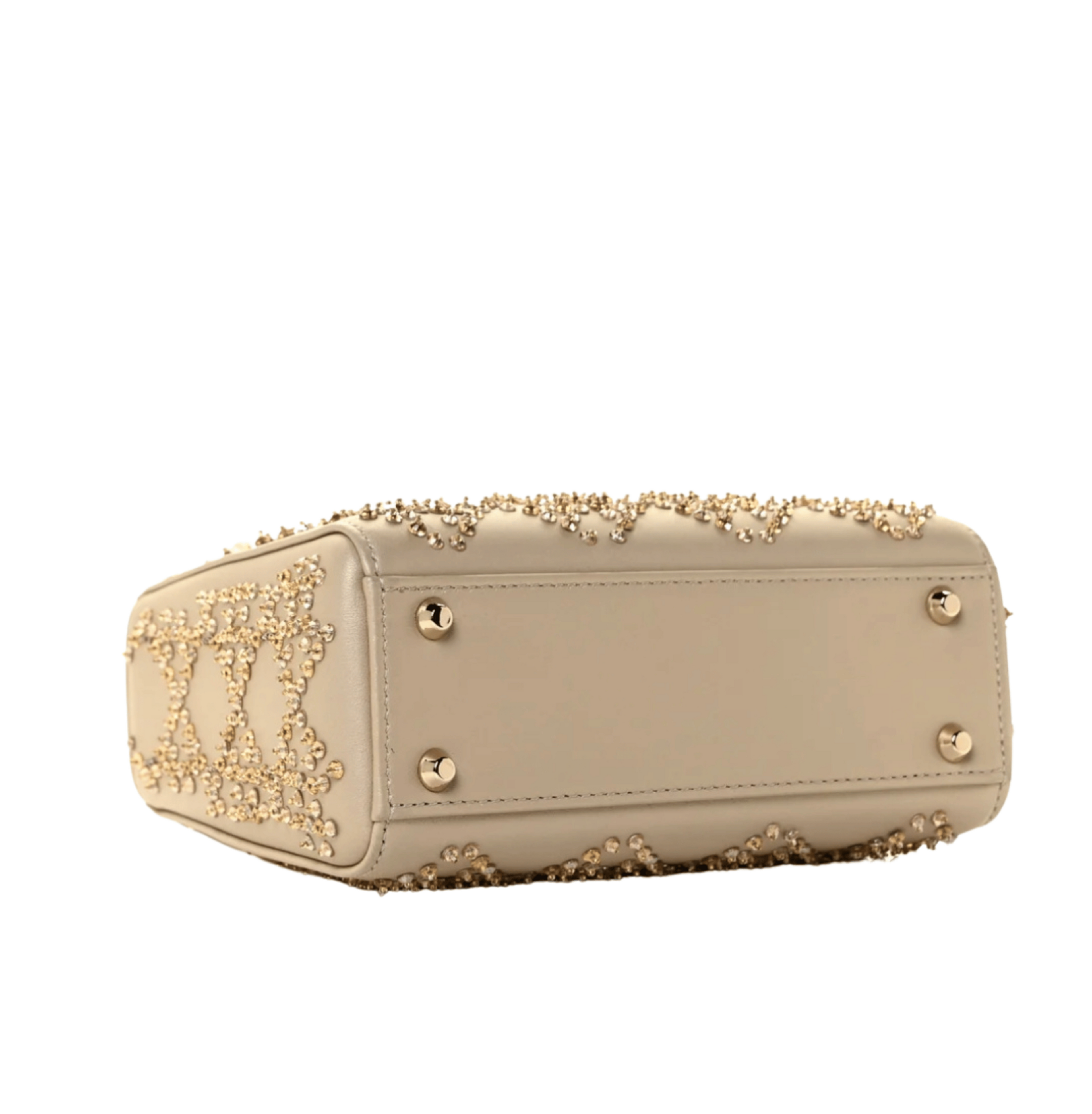 Dior | Bag In Platinum-tone Metallic Cannage Lambskin