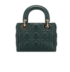 Dior | Lady Dior Bag In Green Cannage Leather.