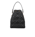 Dior | Caro Bucket Bag In Black Macrocannage Lambskin
