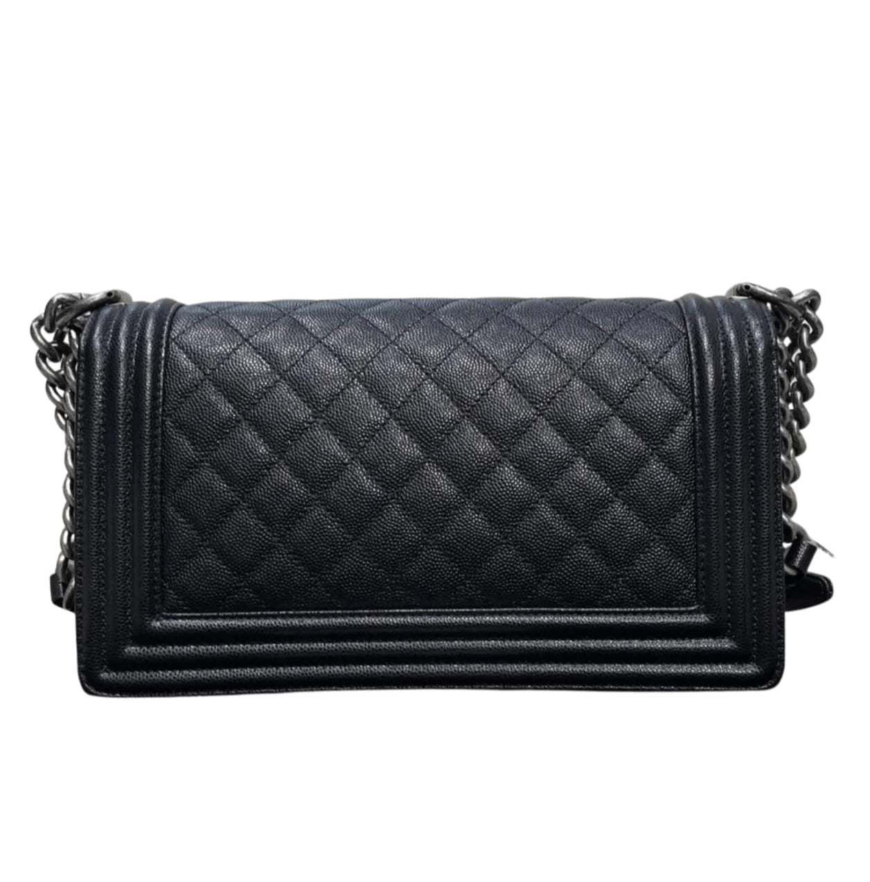 Chanel | Boy Bag In Black Quilted Caviar Leather