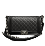 Chanel | Boy Bag In Black Caviar Leather