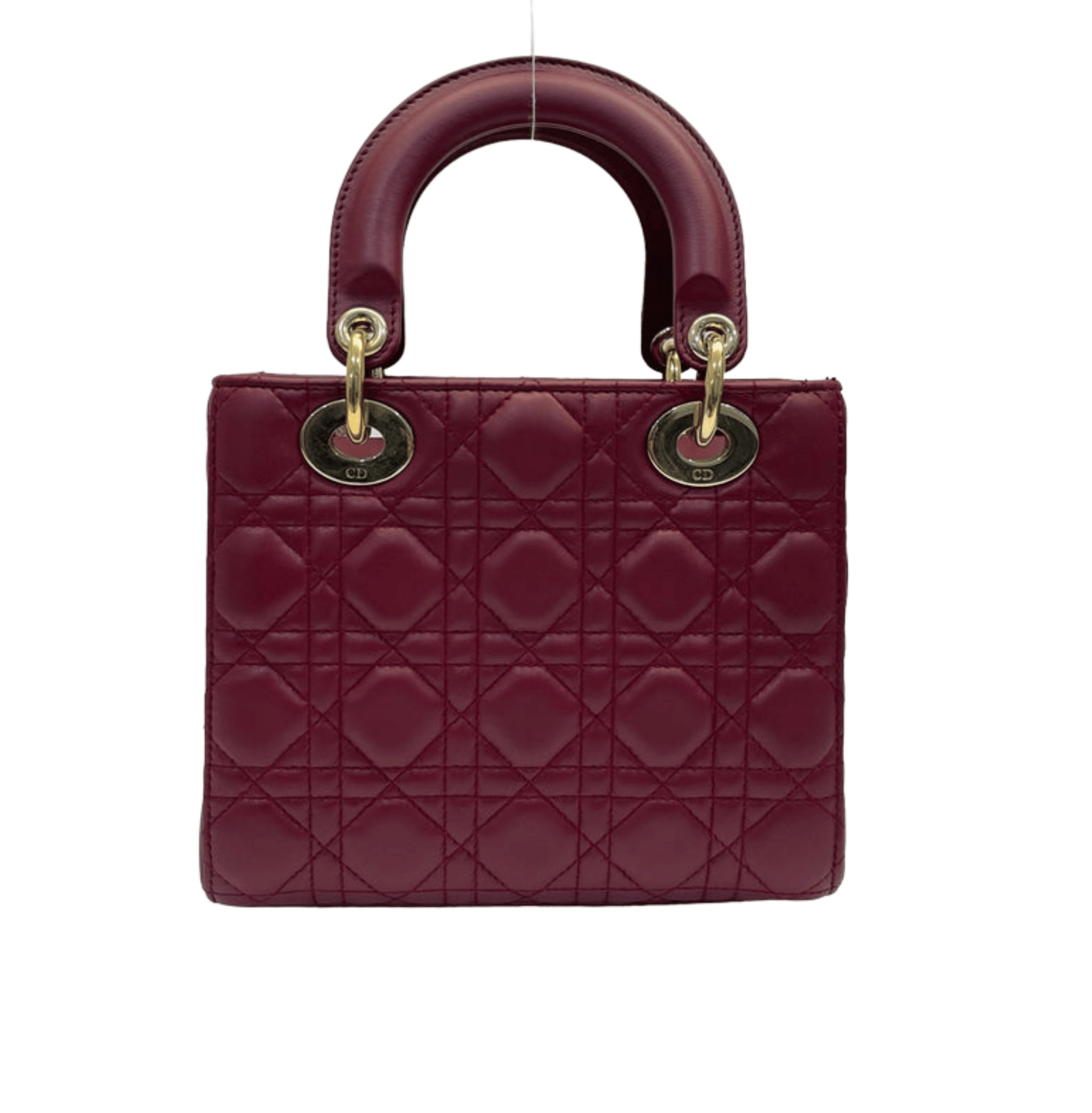 Dior | My Abcdior Bag In Burgundy Or Red Cannage Lambskin.