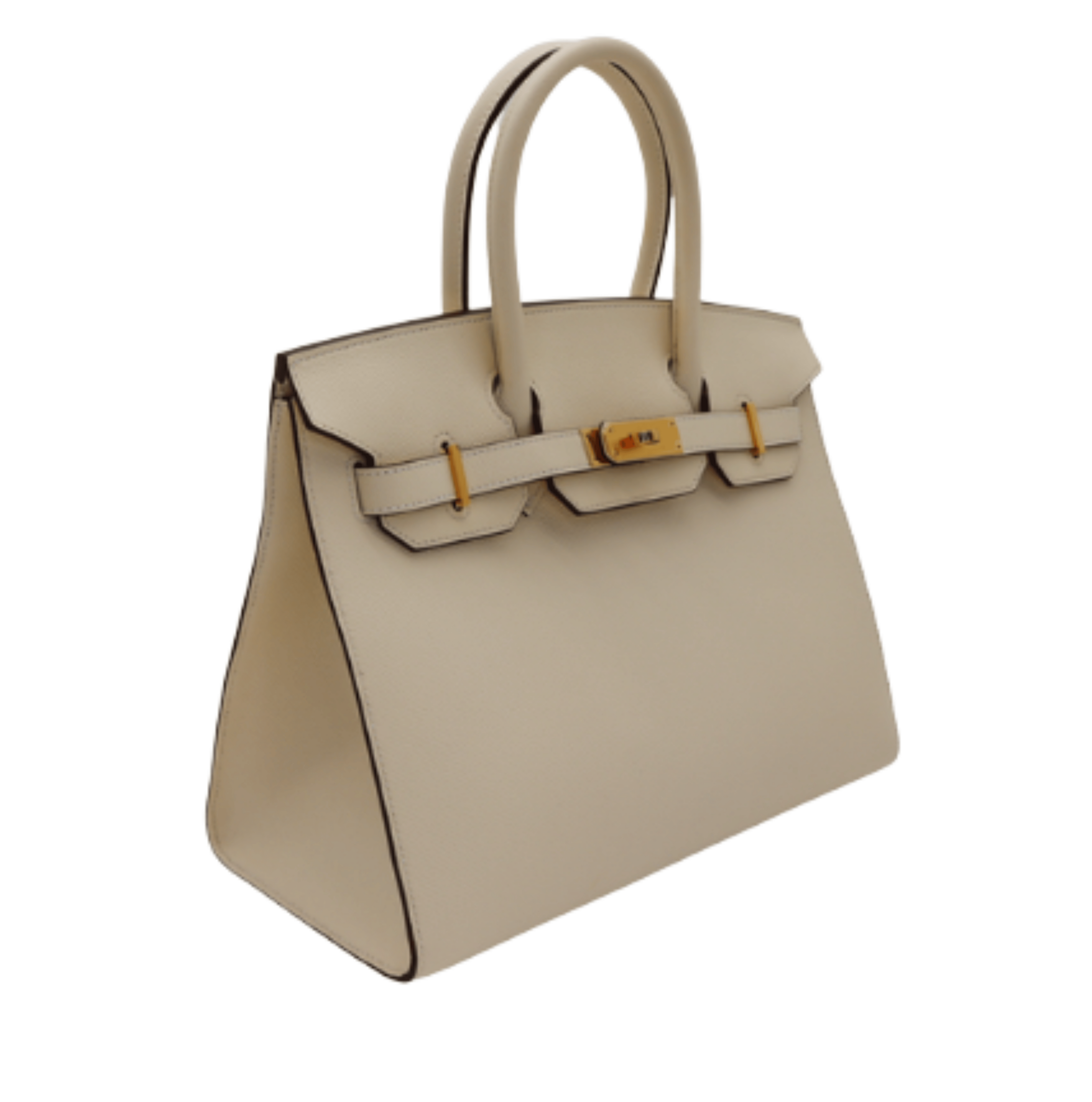 Hermès | Birkin Sellier Bag In Nata Epsom Leather With Gold Hardware.