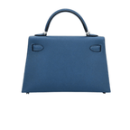 Hermès | Mini Kelly 20 In A Deep Blue Epsom Leather With Gold Hardware.