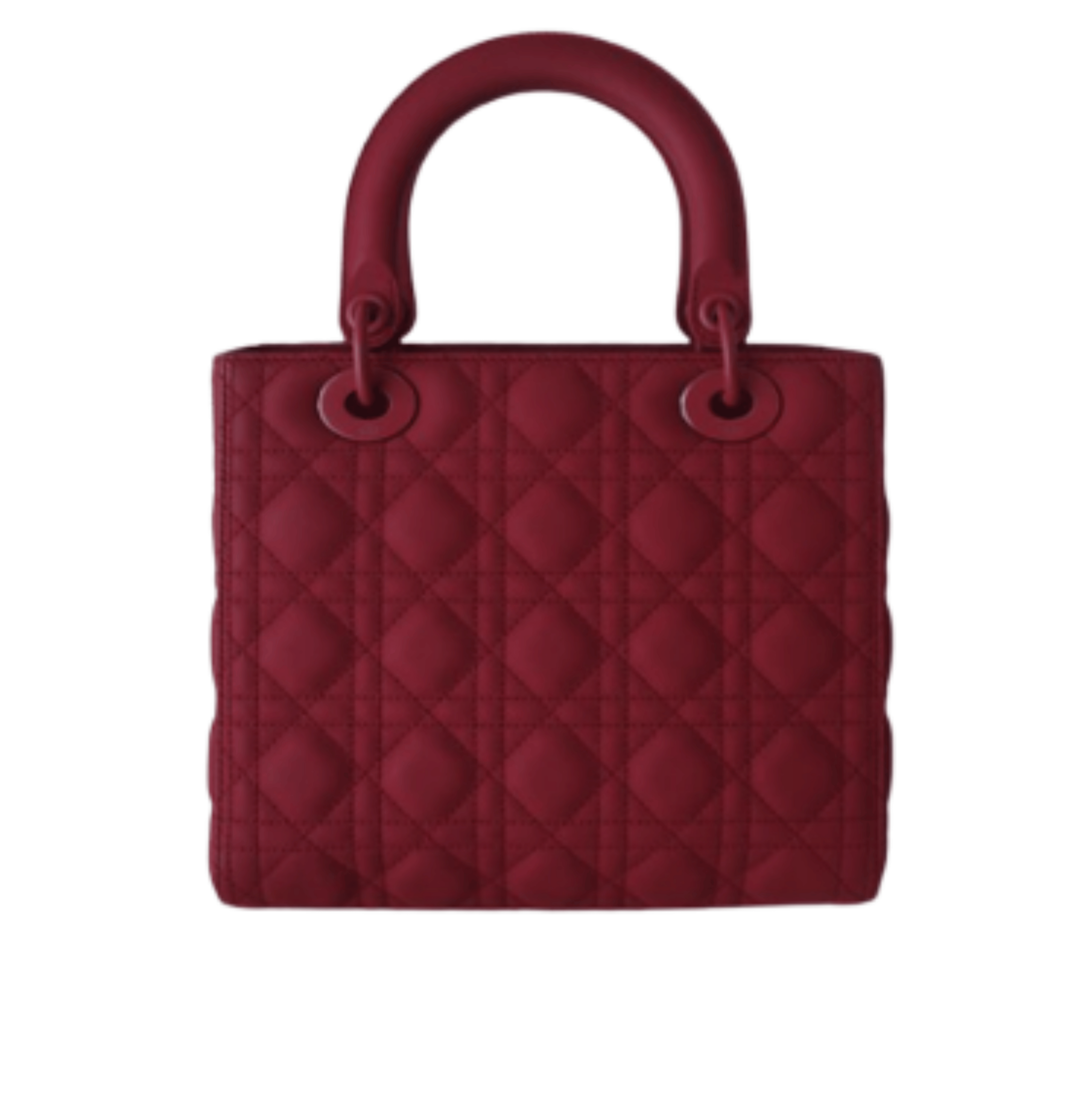 Dior | Handbag In Red Lambskin. This Iconic Bag Is Known For Its Cannage Stitching And "d.i.o.r." Charms.