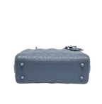 Dior | Lady Dior Tote Bag In Blue Cannage Leather.