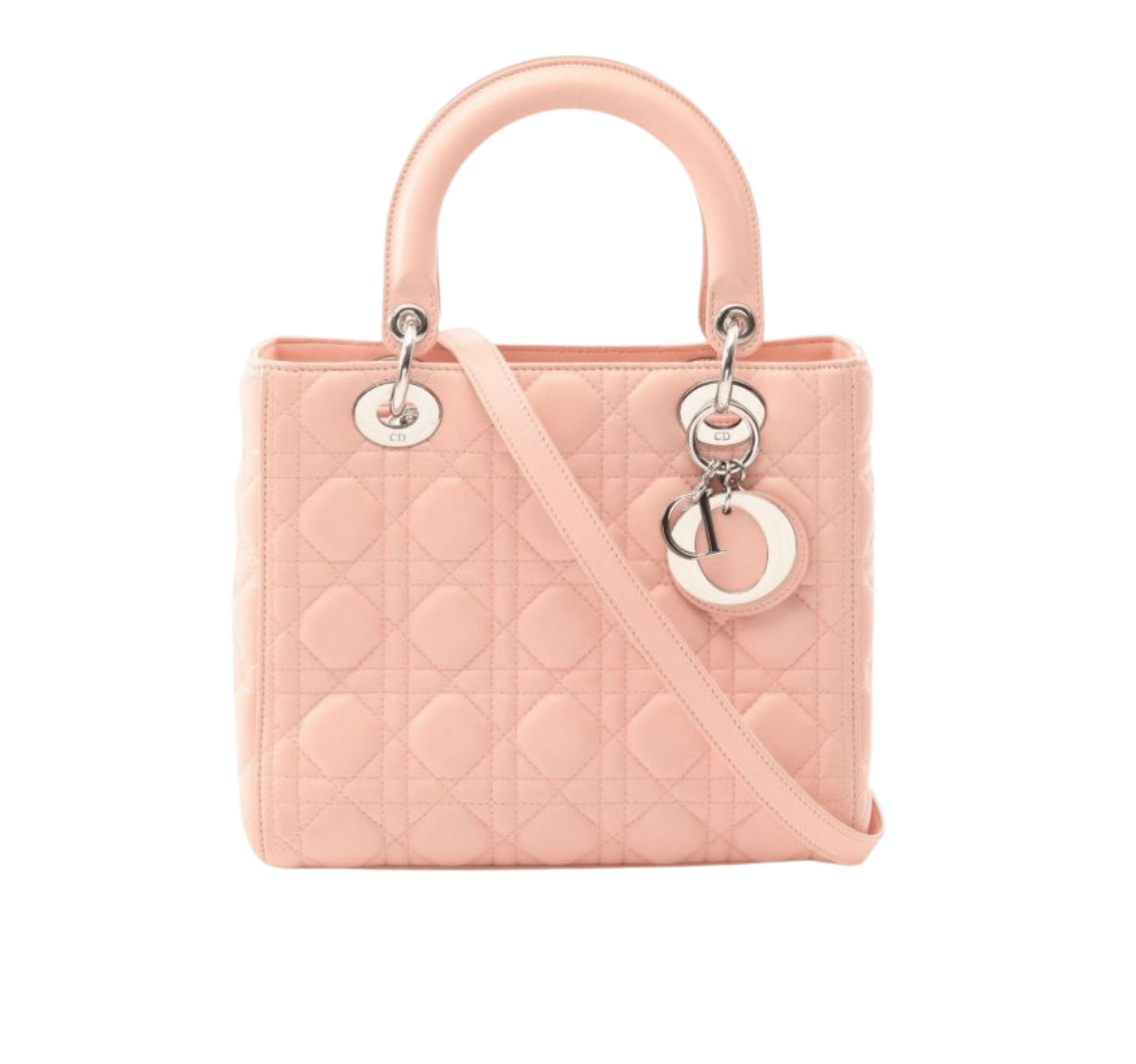 Dior | Lady Dior Handbag In Pink Leather
