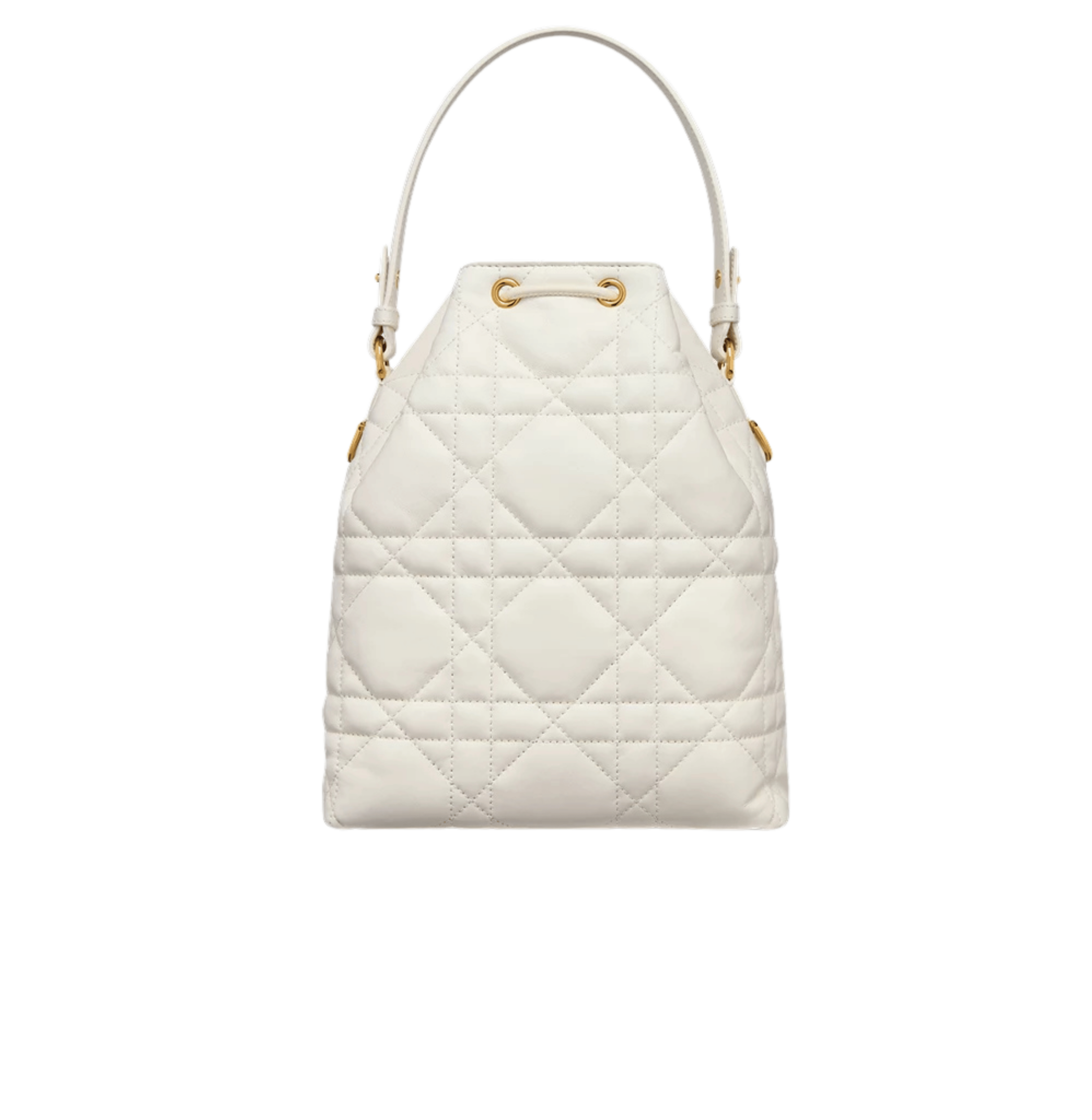 Dior | Caro Mini Bucket Bag With Drawstring.