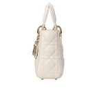 Dior | Lady Dior Bag, Specifically A Mini Or Small Size Model Crafted From White