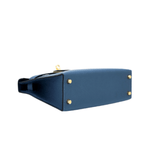 Hermès | Mini Kelly 20 In A Deep Blue Epsom Leather With Gold Hardware.