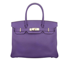 Hermès | Birkin Bag.from High-quality Leather Likely Togo Leather With Gold-tone Hardware