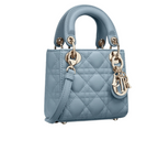 Dior | Lady Dior Micro Bag In A Soft Blue Or "dusk Blue