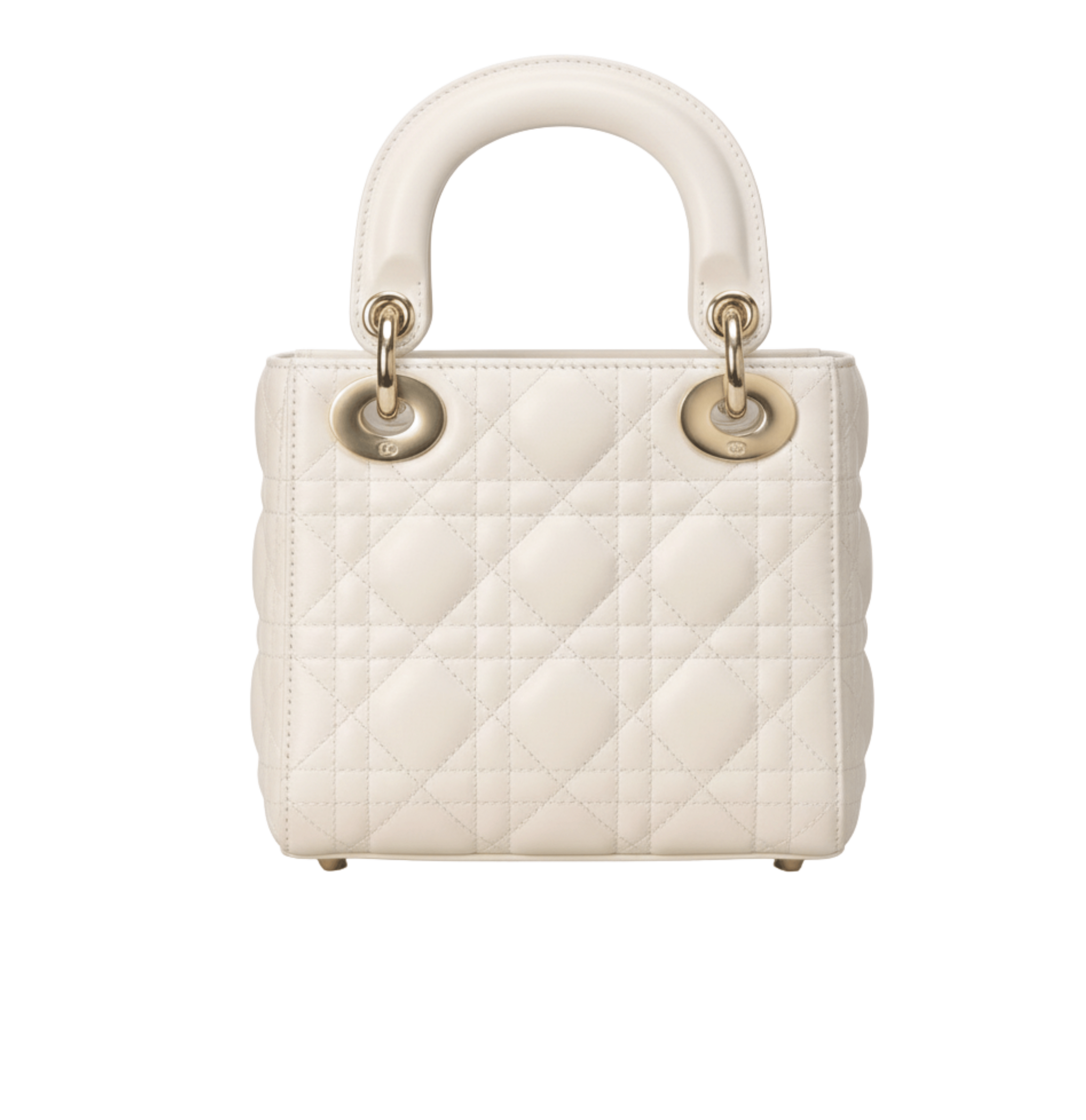 Dior | Lady Dior Bag, Specifically A Mini Or Small Size Model Crafted From White